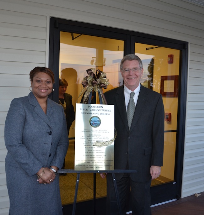Senior Claims Representative Tracey Dunlap and Director of Member Services Greg Dickie attended the dedication.