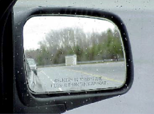 Right side mirror adjustment