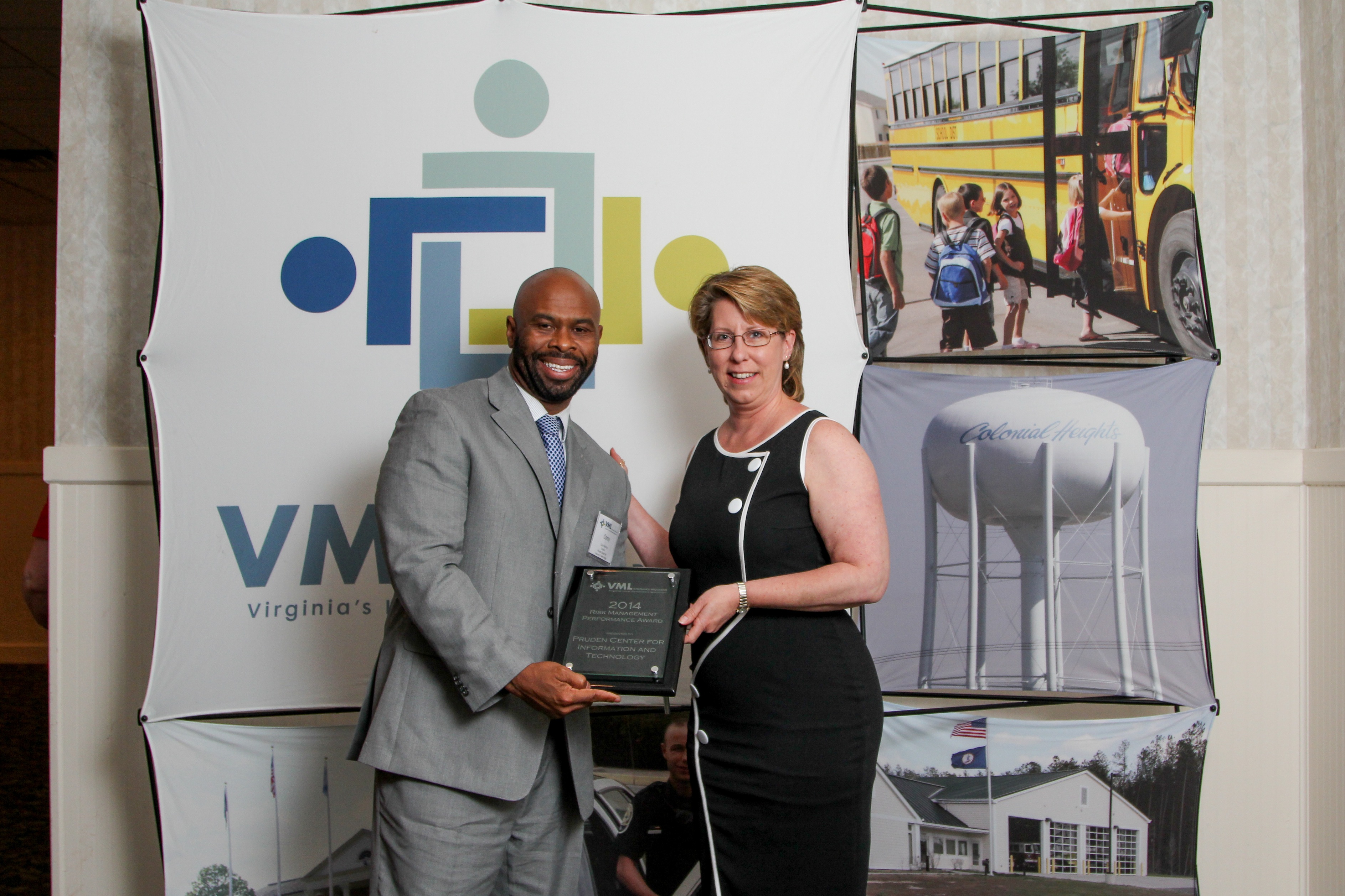 (L to R): Pruden Center for Industry and Technology Director Corey McCray and VMLIP Members Supervisory Board Chair Karen Pallansch