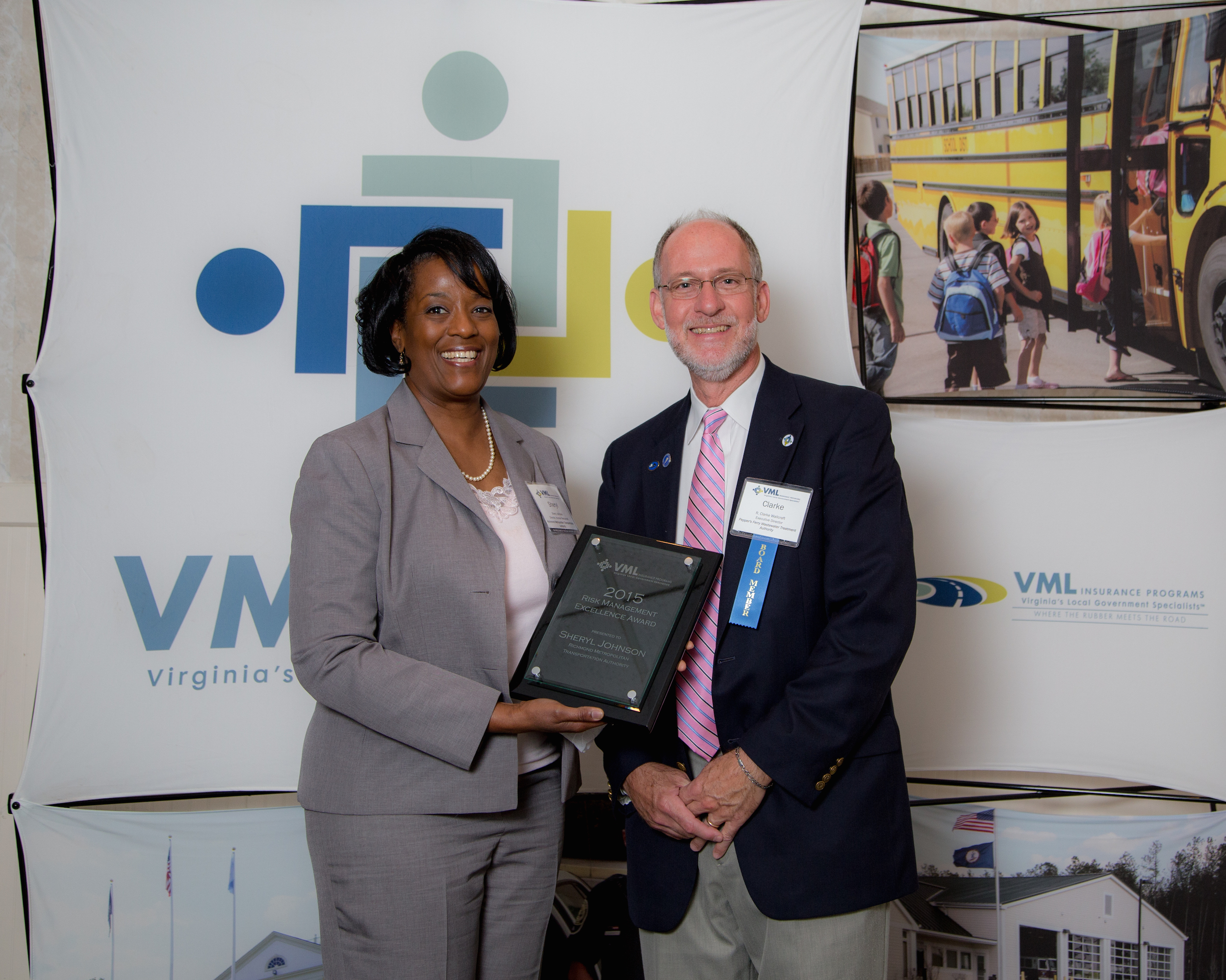 (L to R): Sheryl Johnson with the Richmond Metropolitan Transit Authority and VMLIP Members’ Supervisory Board Member Clarke Wallcraft