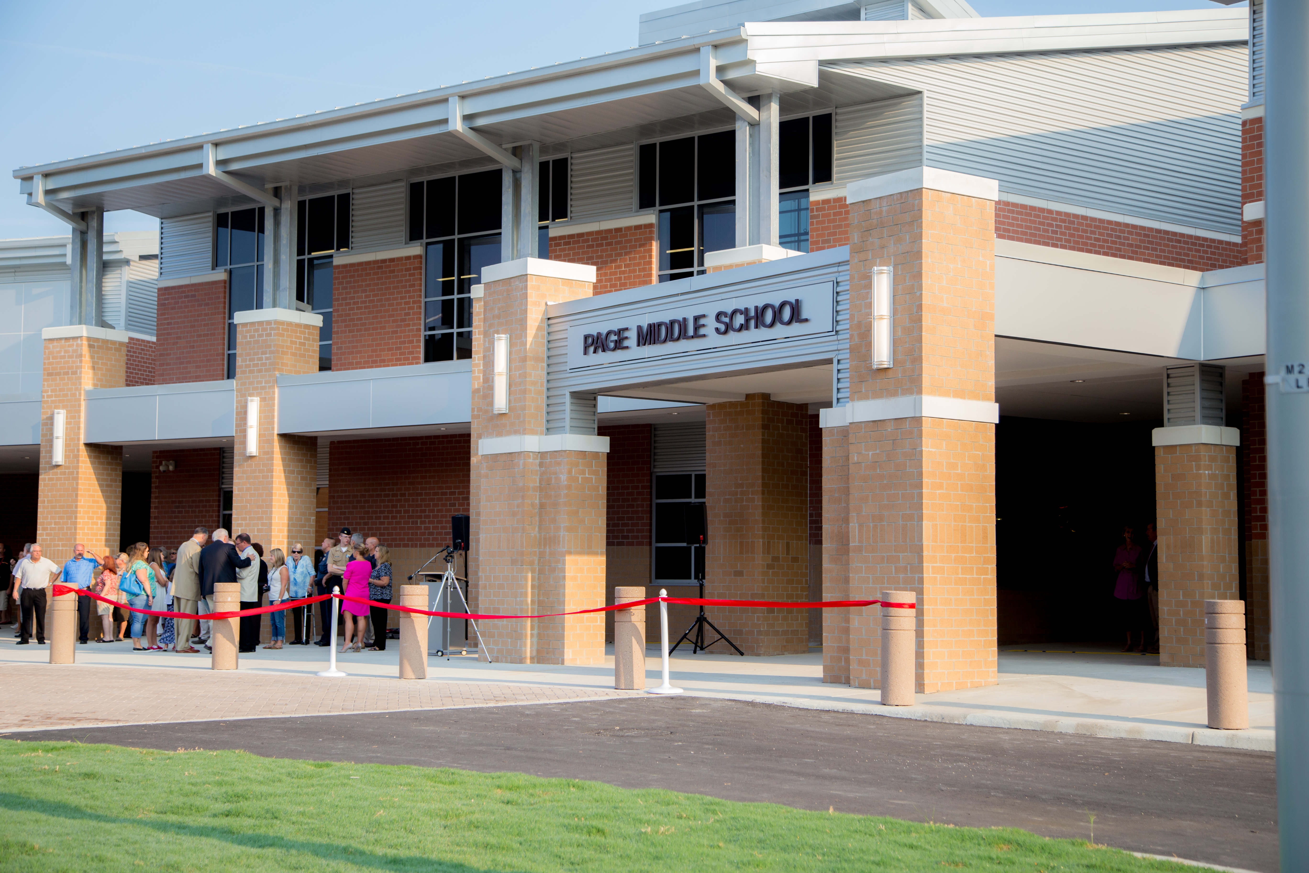 The new Page Middle School ribbon cutting ceremony was held on Friday, Sept. 4
