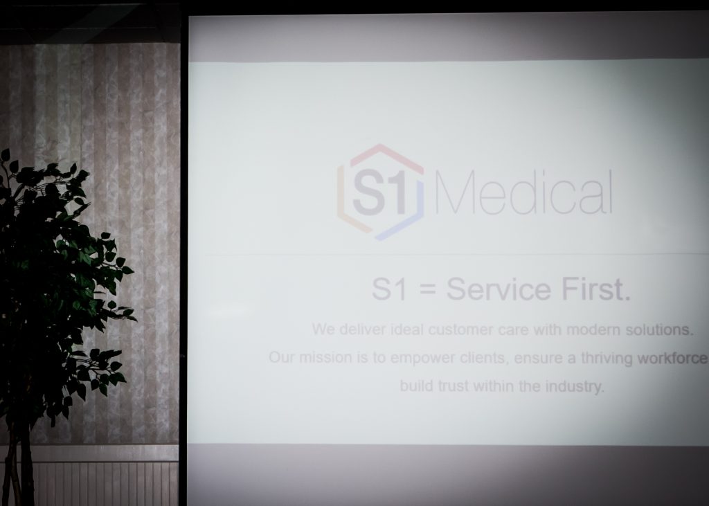 Nicholas Manzi with S1 Medical presents