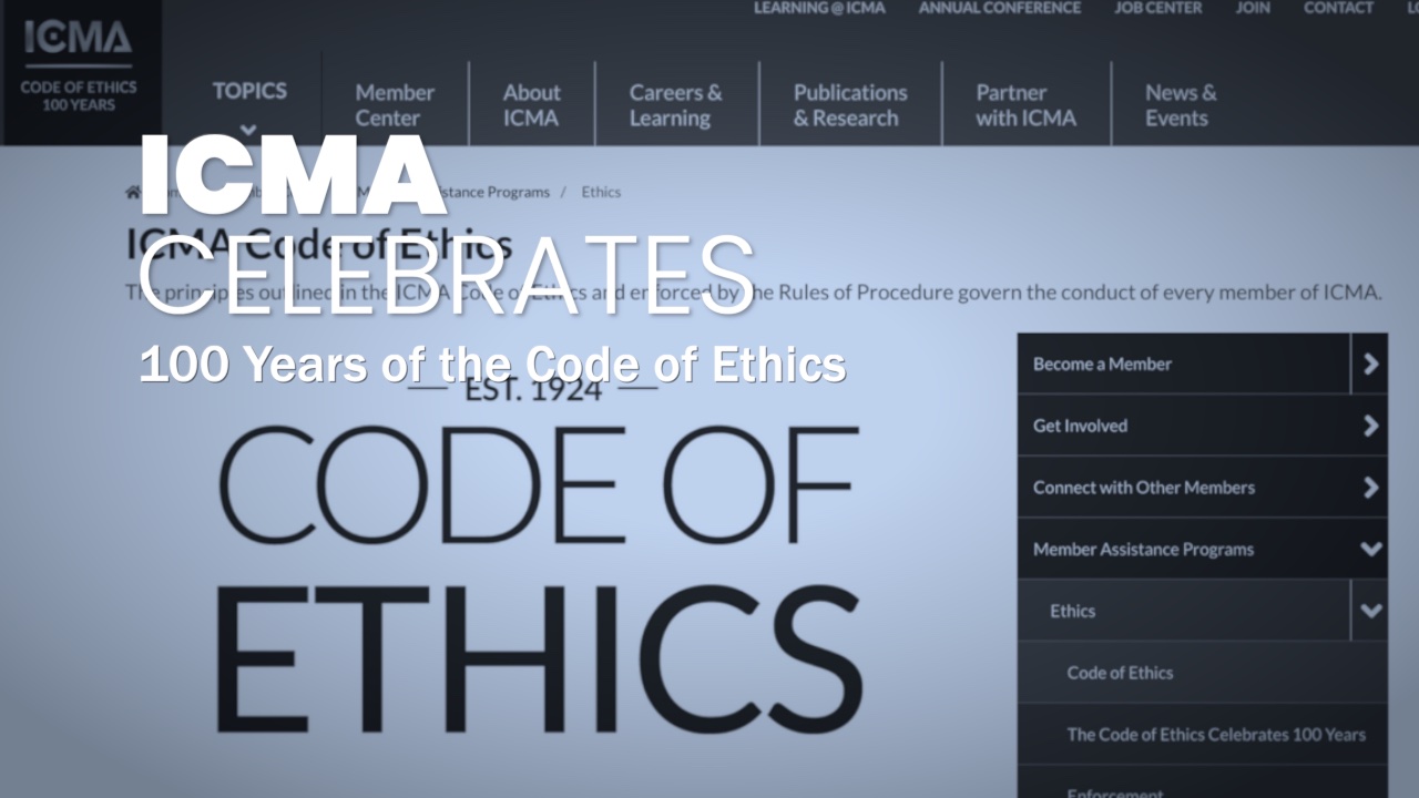 ICMA celebrates 100 years of the Code of Ethics – VRSA